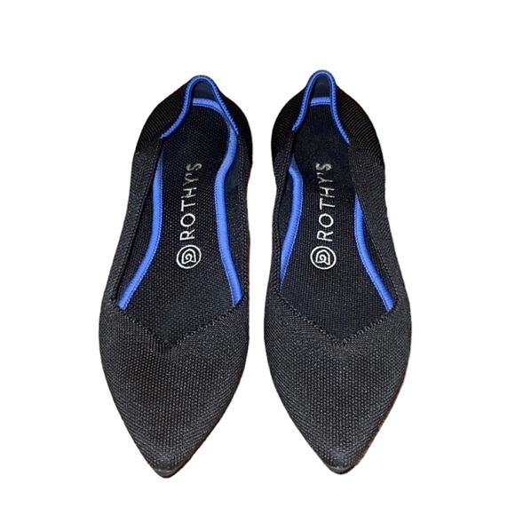 Rothy’s The Point Black‎ Solid Pointy Toe Slip On Career Flats - Picture 2 of 9